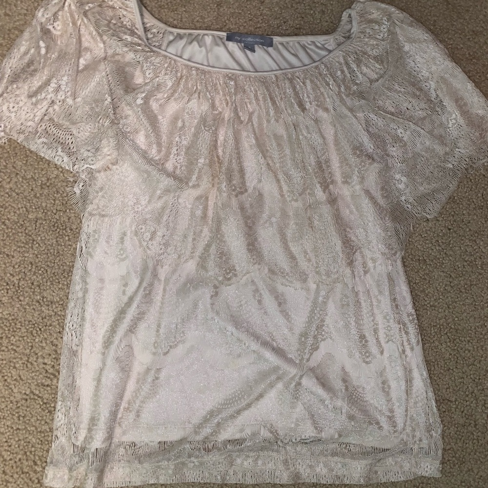 Cream dress shirt